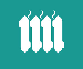 Radiator flat icon