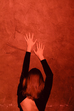 young androgyne man from behind