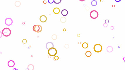 Colored different circles. Background of different sizes of circles of different shades of the same color.