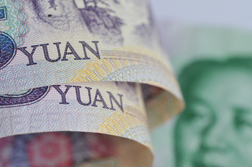 Yuan, Renminbi, Währung, Volksrepublik China, Volkswährung, Devisen, Geld, Wechselkurs, Kapital, Finanzen, Währungspolitik, Zentralbank, Finanzmarkt, Leitwährung, Zahlungsverkehr, Banknoten - obrazy, fototapety, plakaty