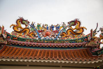 Chinese Temple Roof Line