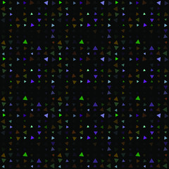 Abstract seamless pattern background with multi-colored varied triangles.