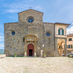 Fototapeta premium View at the Cathedral of Santa Maria Assunta in Cortona - Italy
