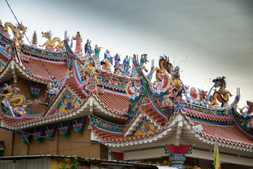 Fototapeta premium chinese temple in thailand