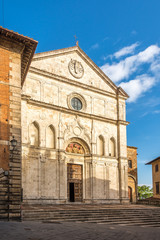 Fototapeta na wymiar View at the church of Saint Agostino in Montepulciano - Italy