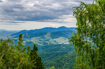 Fototapeta na wymiar Altai territory. Belokurikha City. The Altai mountains