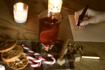 hand writing Christmas