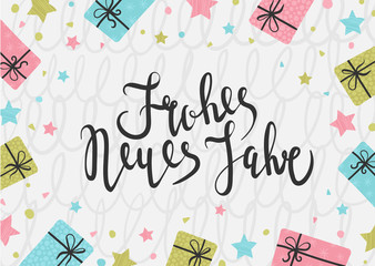 Vector illustration. Merry christmas card.