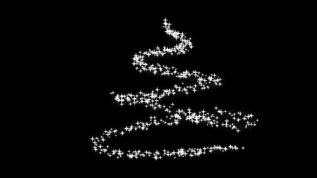 a christmas tree animation on a neutral background