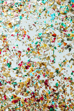 Party background, with shiny confetti