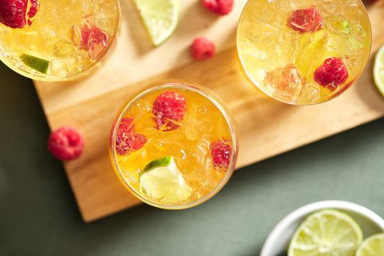 Iced kombucha mocktails.