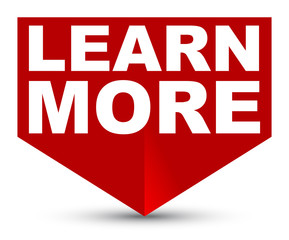 red vector banner learn more