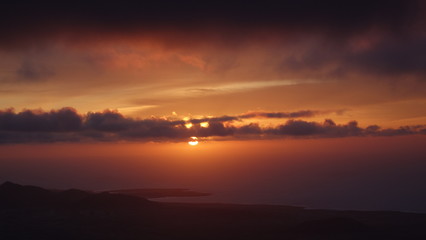 Fototapeta na wymiar Sonnenuntergang Lanzarote 1