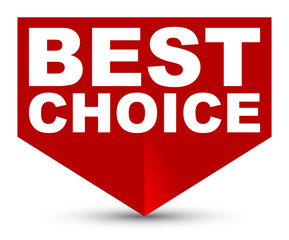 red vector banner best choice