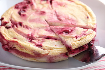 Cheesecake with cherry