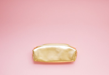 Golden female purse