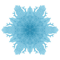 Vector Blue Snowflake