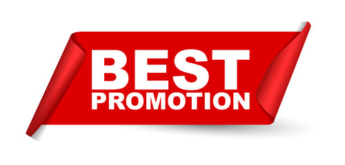 red vector banner best promotion