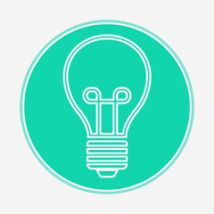 Light bulb vector icon sign symbol