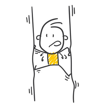 Strichfiguren / Strichm&auml;nnchen: Gefahr, Burnout. (Nr. 323)	