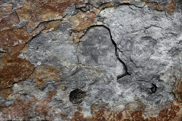 wall with multilayer stone texture background