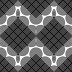 Design seamless monochrome diamond pattern