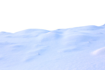 snow isolated on white background
