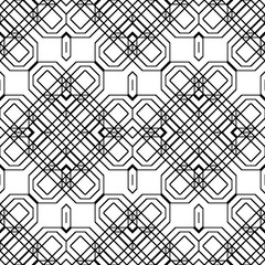 Design seamless monochrome geometric pattern