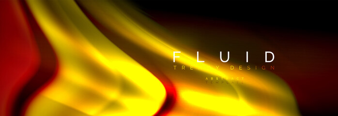 Fluid color wave line background. Trendy abstract layout template for business or technology presentation, internet poster or web brochure cover, wallpaper