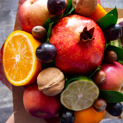 bright bouquet of fruit