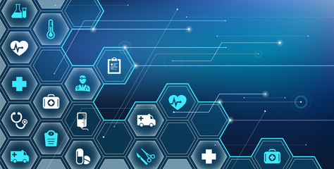 digital health / e-health concept – vector illustration