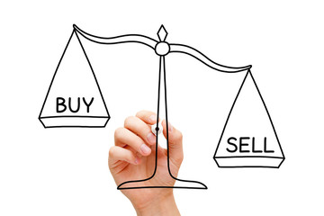 Sell Or Buy Scale Concept