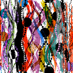 abstract pattern background, with circles, waves, strokes and splashes, grungy