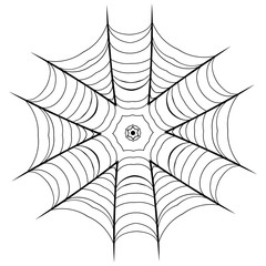 Decorative spider web