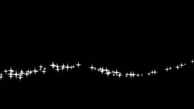 a line of sparkling stars