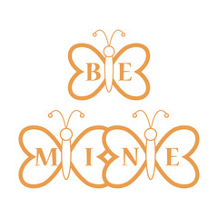 Butterflies and Valentine's Day. Be Mine love.