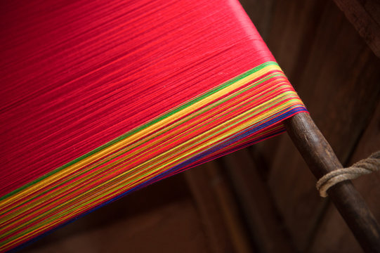 Woven cotton with traditional hand-weaving of Karen tribe.