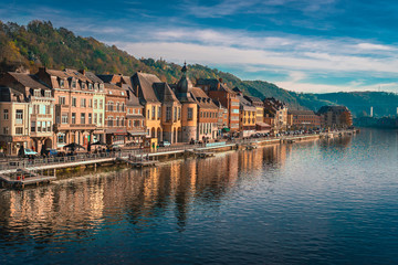 View from the Meuse bank river