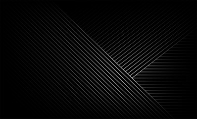 Vector Illustration of the pattern of gray lines on black background. EPS10. - 232648002