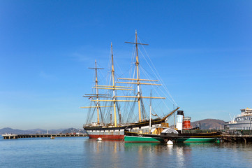 Fototapeta na wymiar Big ship in San Francisco