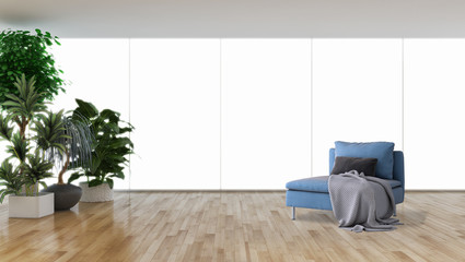 large luxury modern bright interiors Living room illustration 3D rendering computer digitally...