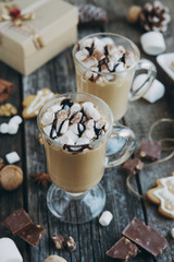 Hot cocoa with marshmallow 