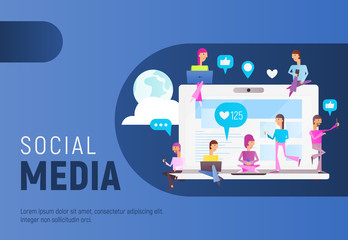 Fototapeta premium Social Media Concept