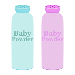 Baby powder. Vector illustration. EPS 10.