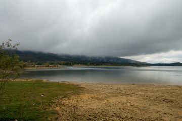 The reservoir of ullibarri-gamboa in Álava, Basque Country