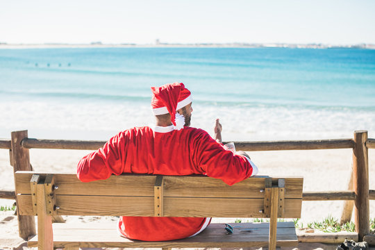 Santa on vacation. Or 26th of December