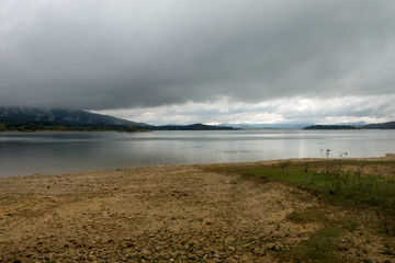 The reservoir of ullibarri-gamboa in &Aacute;lava, Basque Country