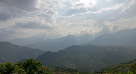 Mountains between Tiddim and Vangteh, Chin State Myanmar