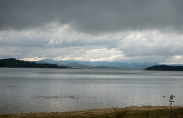The reservoir of ullibarri-gamboa in Álava, Basque Country