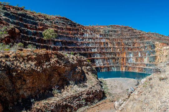 Abandoned uranium mine, Mary Kathleen, Queensland, Australia